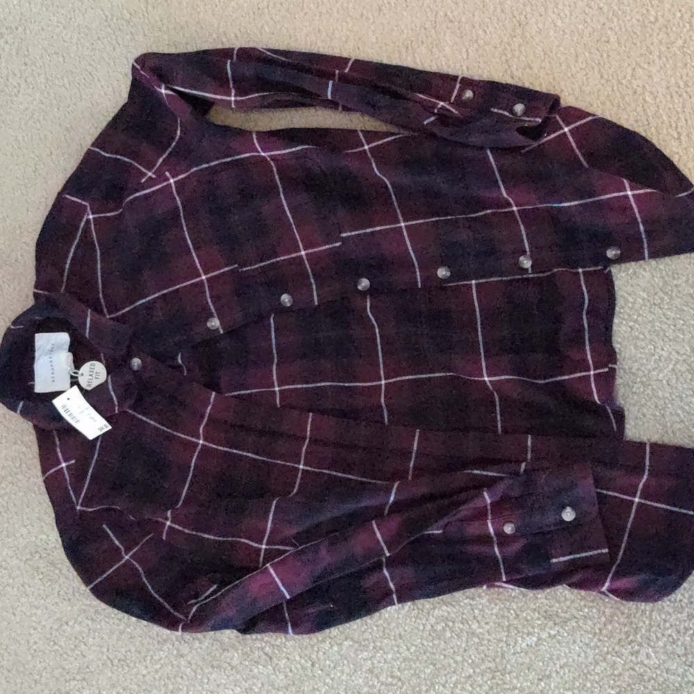 Flannel Small Aeropostale NWT